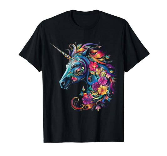 Unicorn Rainbow Animal Graphic Artwork Unicorn T-Shirt