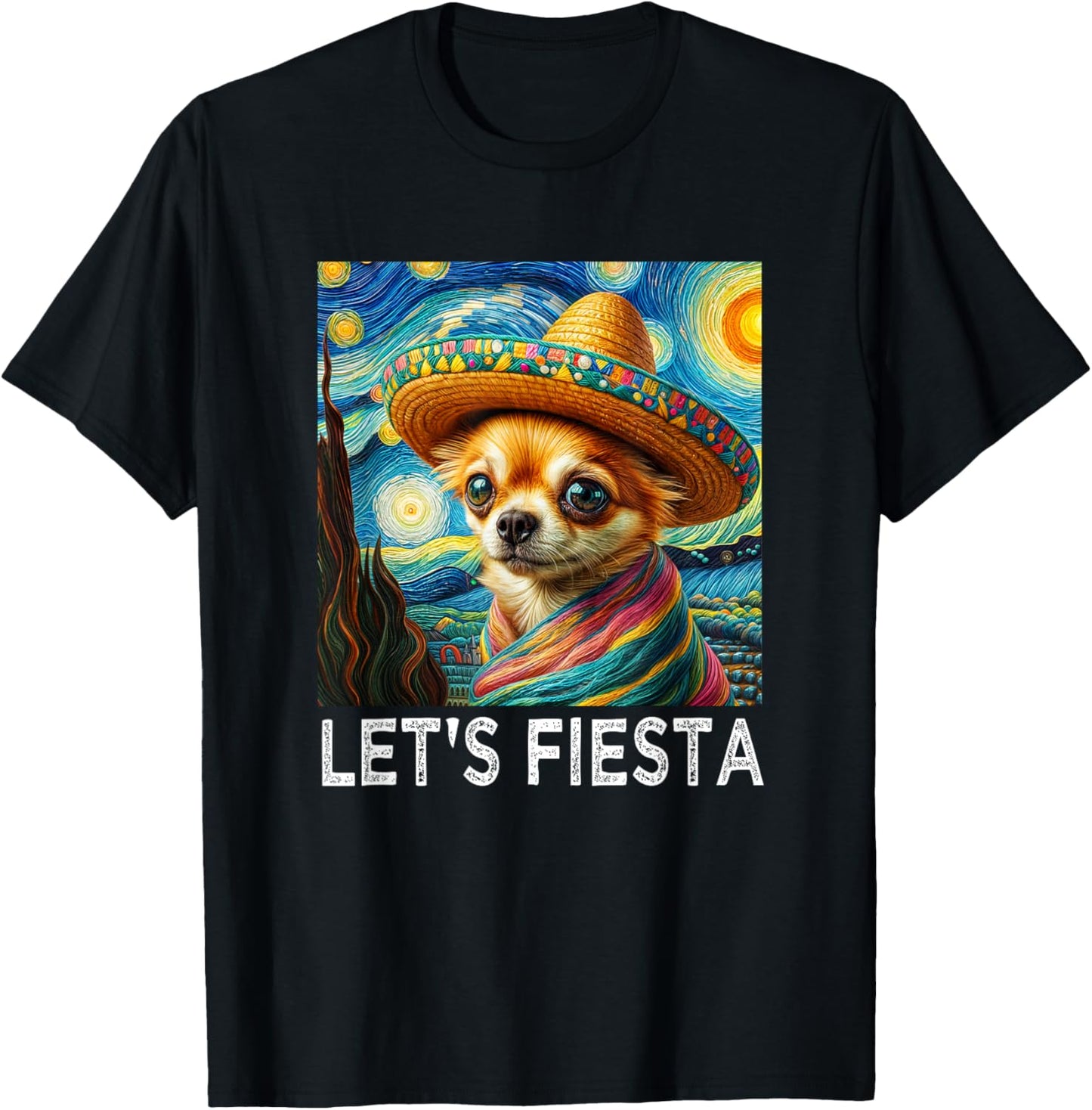 Funny Cinco De Mayo Sombrero Chihuahua Dog Fiesta Family T-Shirt