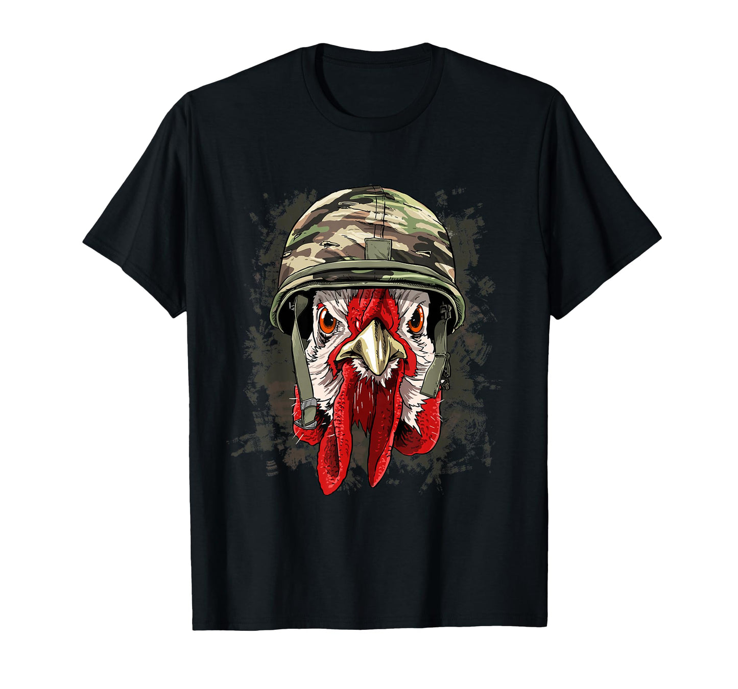Chicken Soldier Veteran Army Chicken Farm Animal Lover T-Shirt