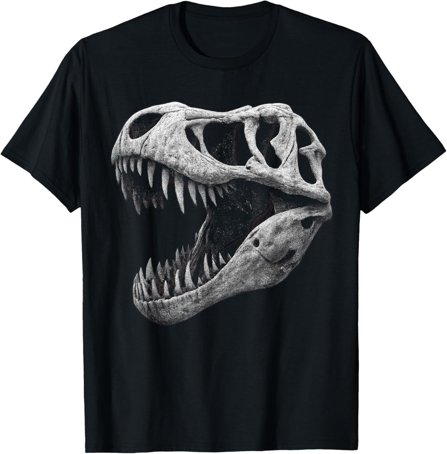 Dinosaur Skull Art for Paleontology Fans and Enthusiasts T-Shirt