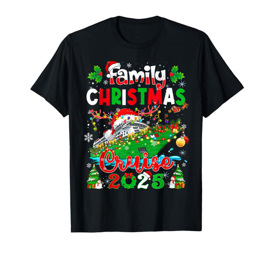 Family Christmas Cruise 2025 Matching Family Cruise Xmas T-Shirt
