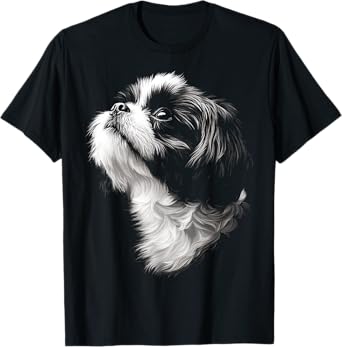 Shih Tzu Dog Graphic Pet Artwork Shih Tzu Men Women Kids T-Shirt