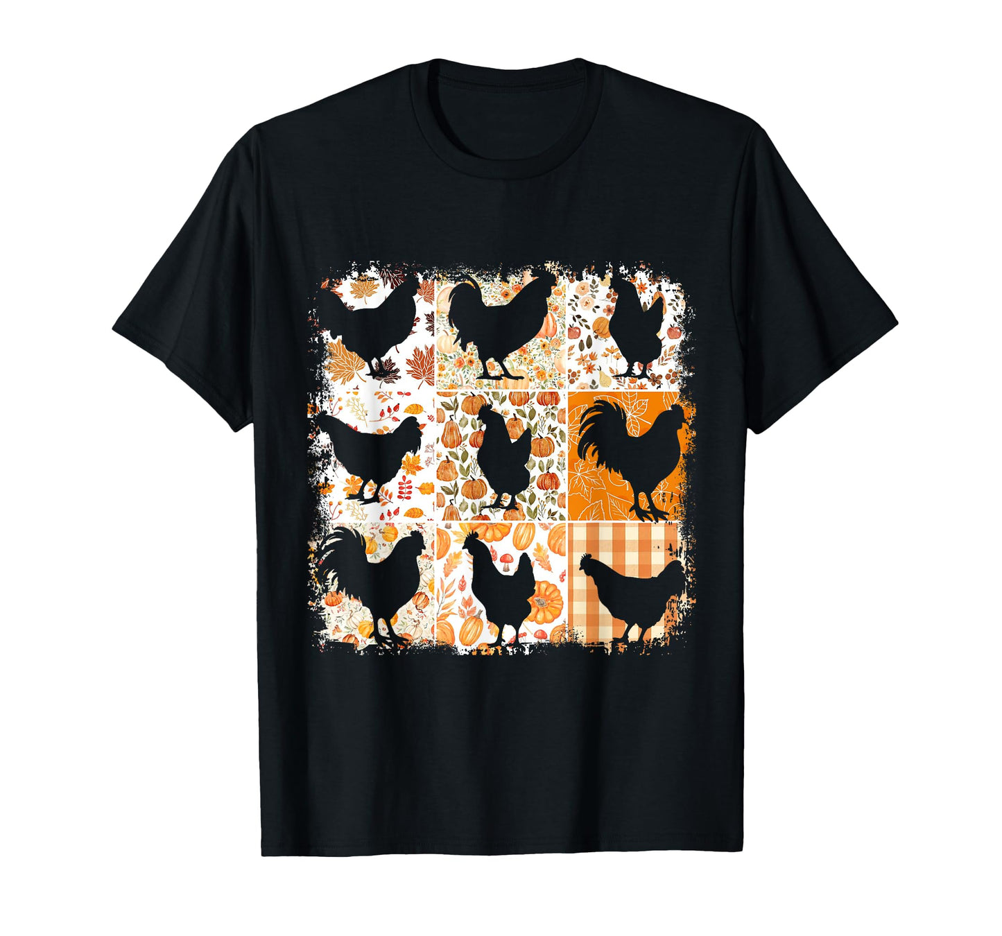 Fall Chickens Thanksgiving Farmhouse Aesthetic Autumn Vibes T-Shirt