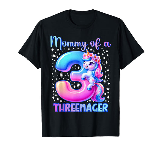 Mom Threenager Mother Mommy Of A Threenager T-Shirt