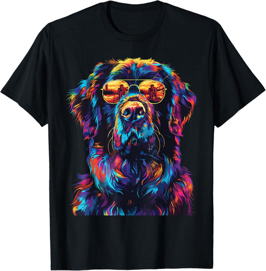 Newfoundland Lovers Design Pop Art Funny Newfoundland Dog T-Shirt