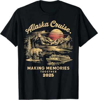Matching Family Friends and Group Alaska Cruise 2025 T-Shirt
