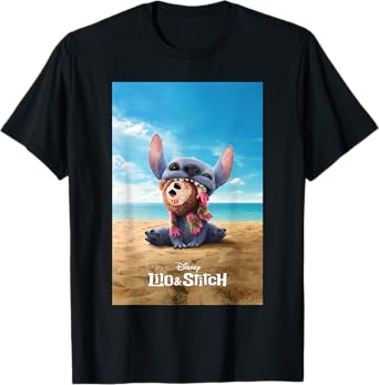 Disney Lilo & Stitch Playing On The Beach With Kakamora T-Shirt