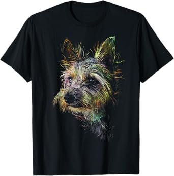 Cairn Terrier Dog Motif Pet Art Cairn Terrier T-Shirt
