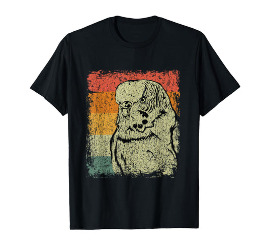 Retro Budgie Gift Vintage Budgie Bird T-Shirt