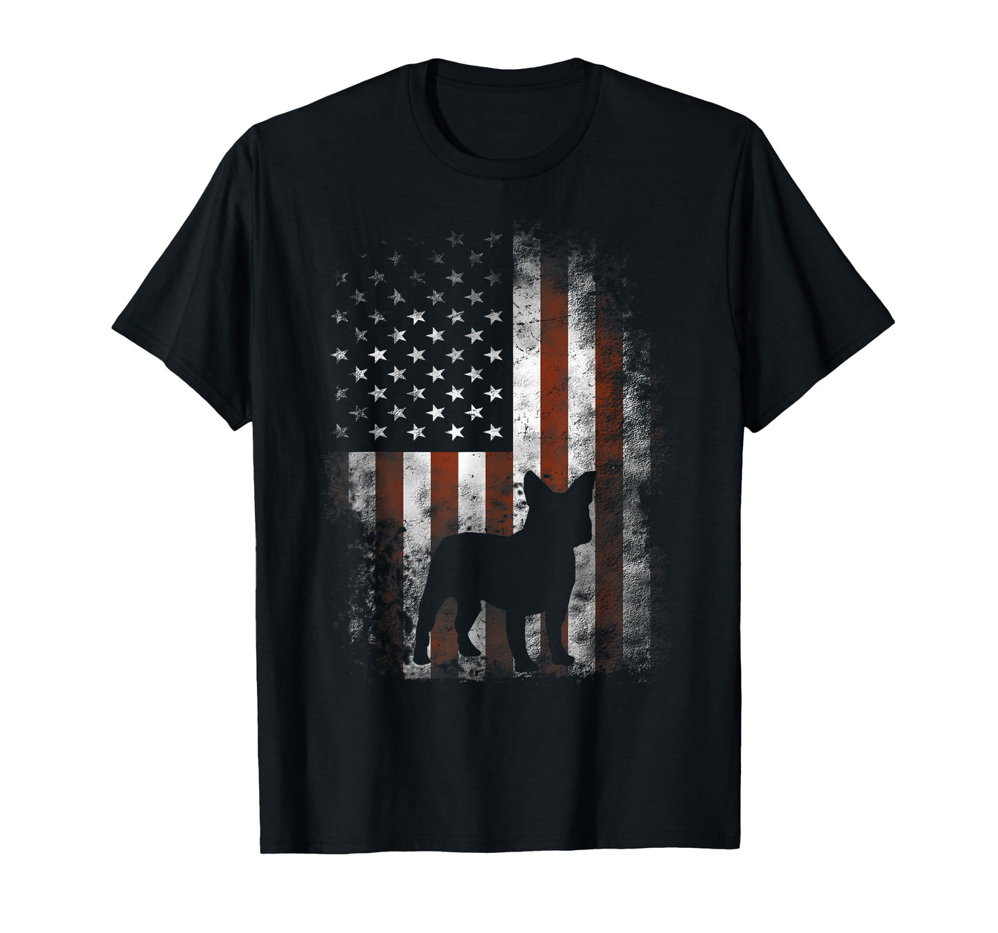 French Bulldog T-Shirt American Flag Patriotic 4th Of July T-Shirt for Women Kids Men