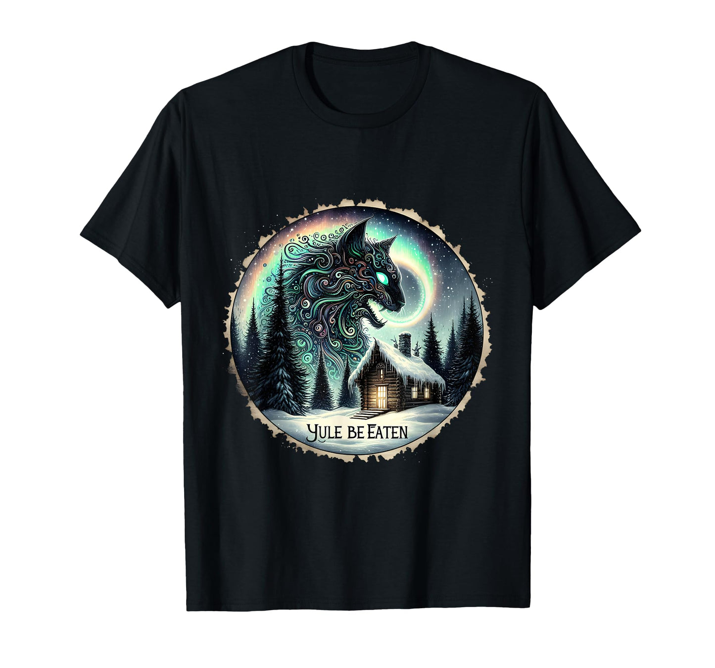 Yule Christmas Cat Yule Be Eaten Jolakotturinn Icelandic Men Women Kids T-Shirt