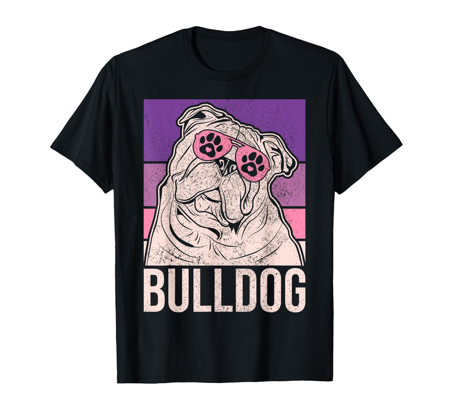 Dog Lover Owner Retro Animal Outfit Vintage English Bulldog T-Shirt for Men Women Girls Kids
