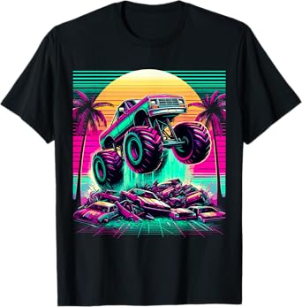 Monster Truck Retro T-Shirt