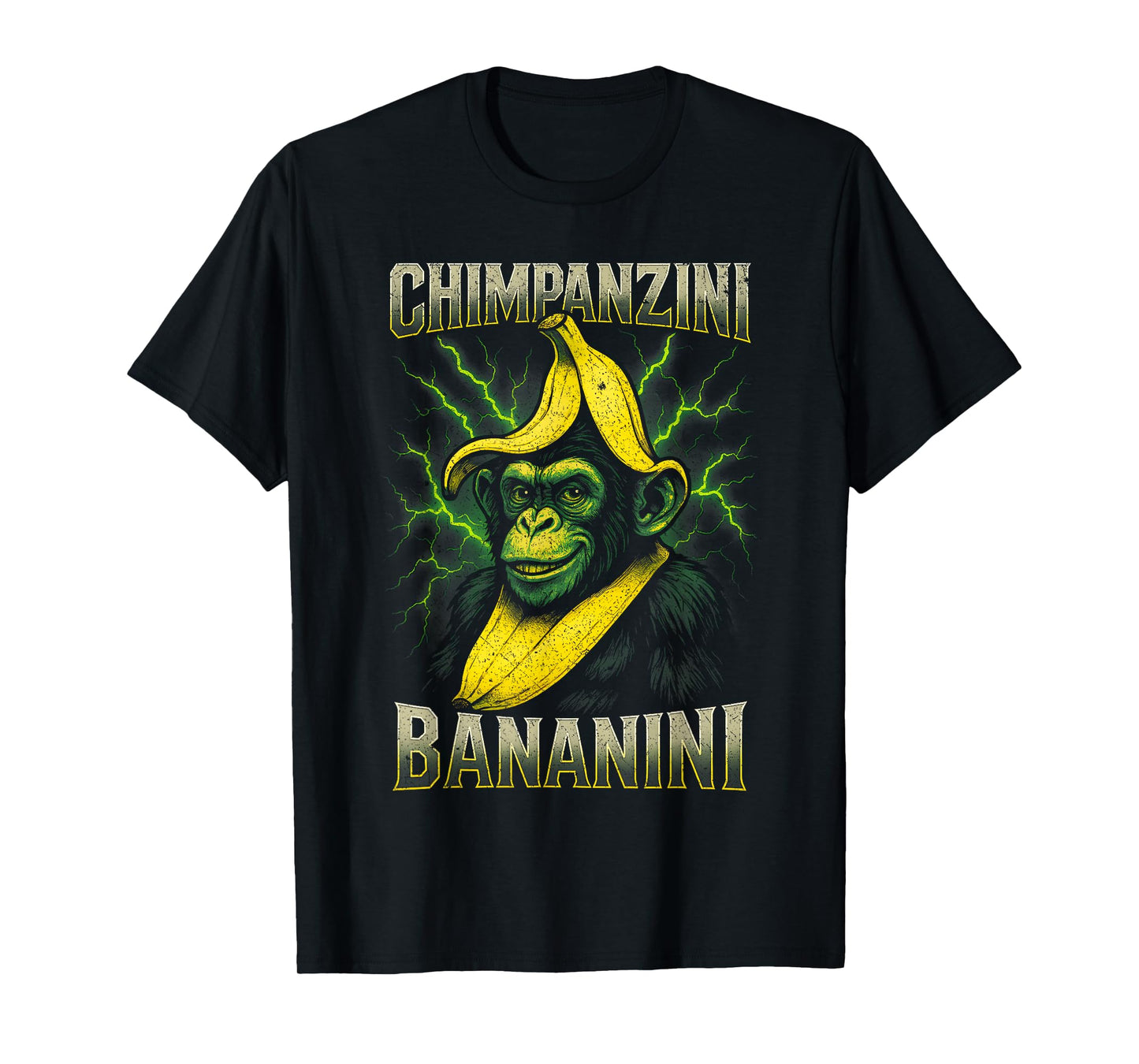 Chimpanzini Bananini Meme Monkey Chimp Italian Brainrot T-Shirt