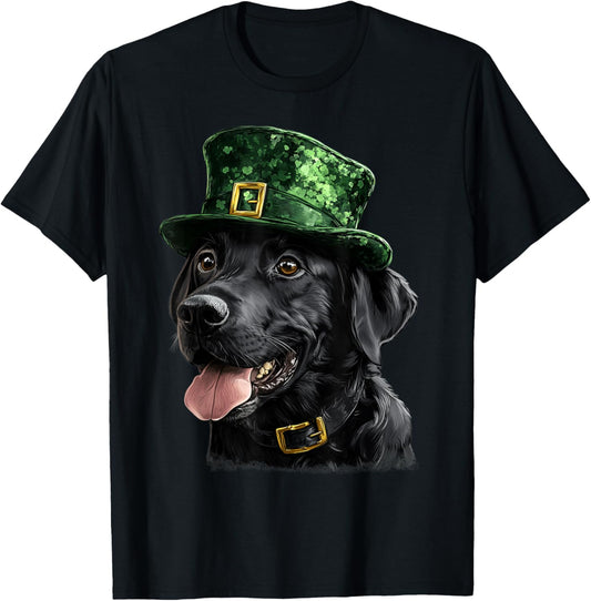 Black Lab Leprechaun - Cute St. Patrick's Day T-Shirt