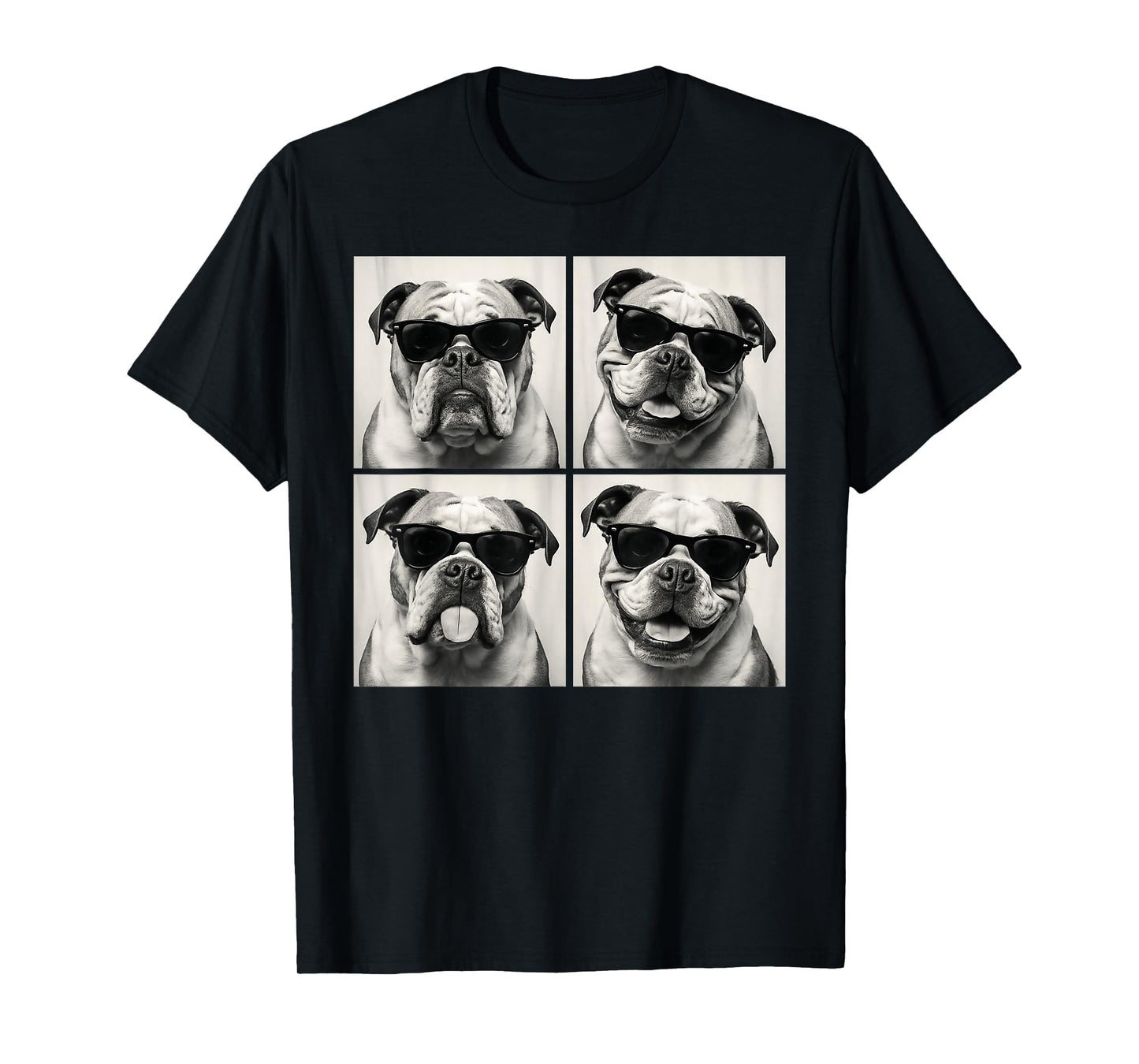 Funny English Bulldog Dog Lover Cute Bulldog Photo Booth T-Shirt