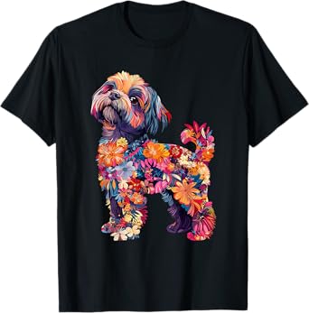 Shih Tzu Flower T-Shirt