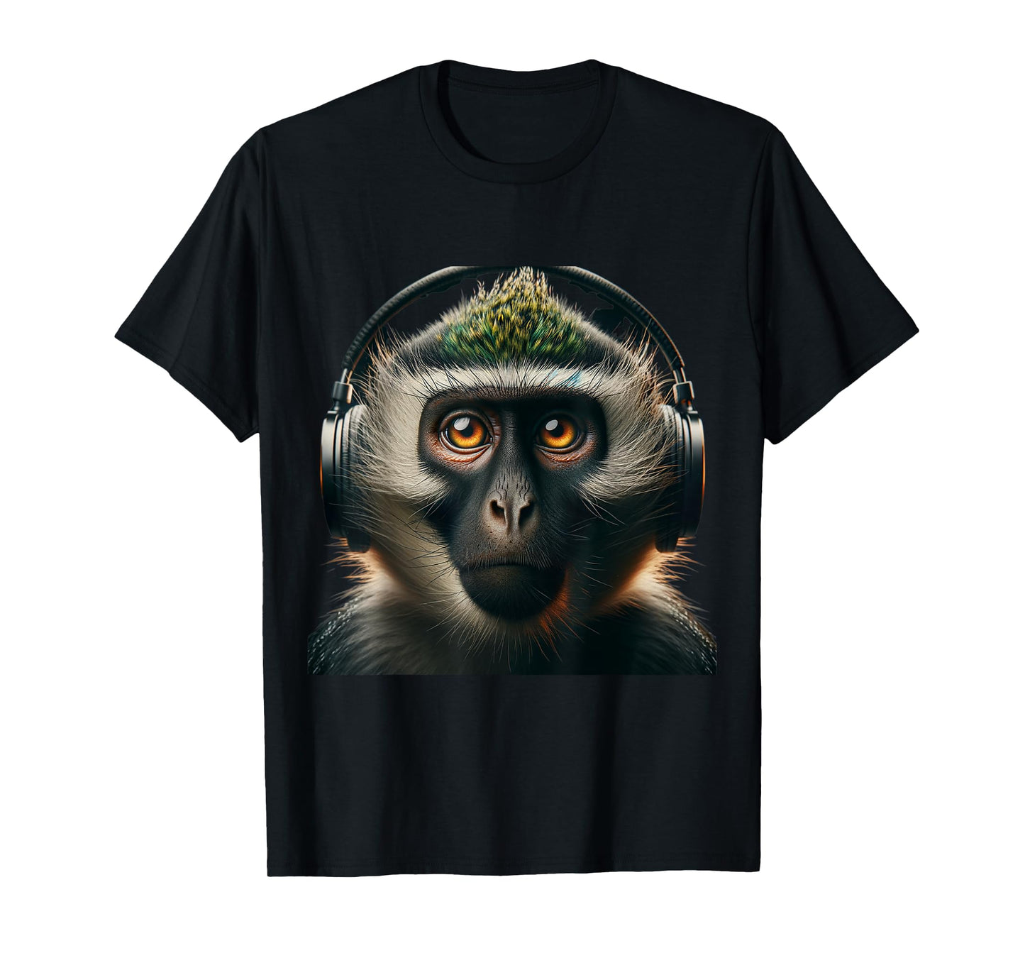 Vervet Monkey Shirt Monkey Portrait Wildlife Exotic Ape Face T-Shirt