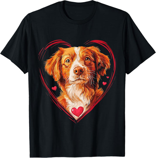 Valentine's Day Nova Scotia Duck Tolling Retriever T-Shirt