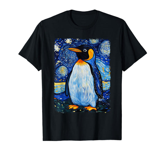 Penguin Starry Night T-Shirt