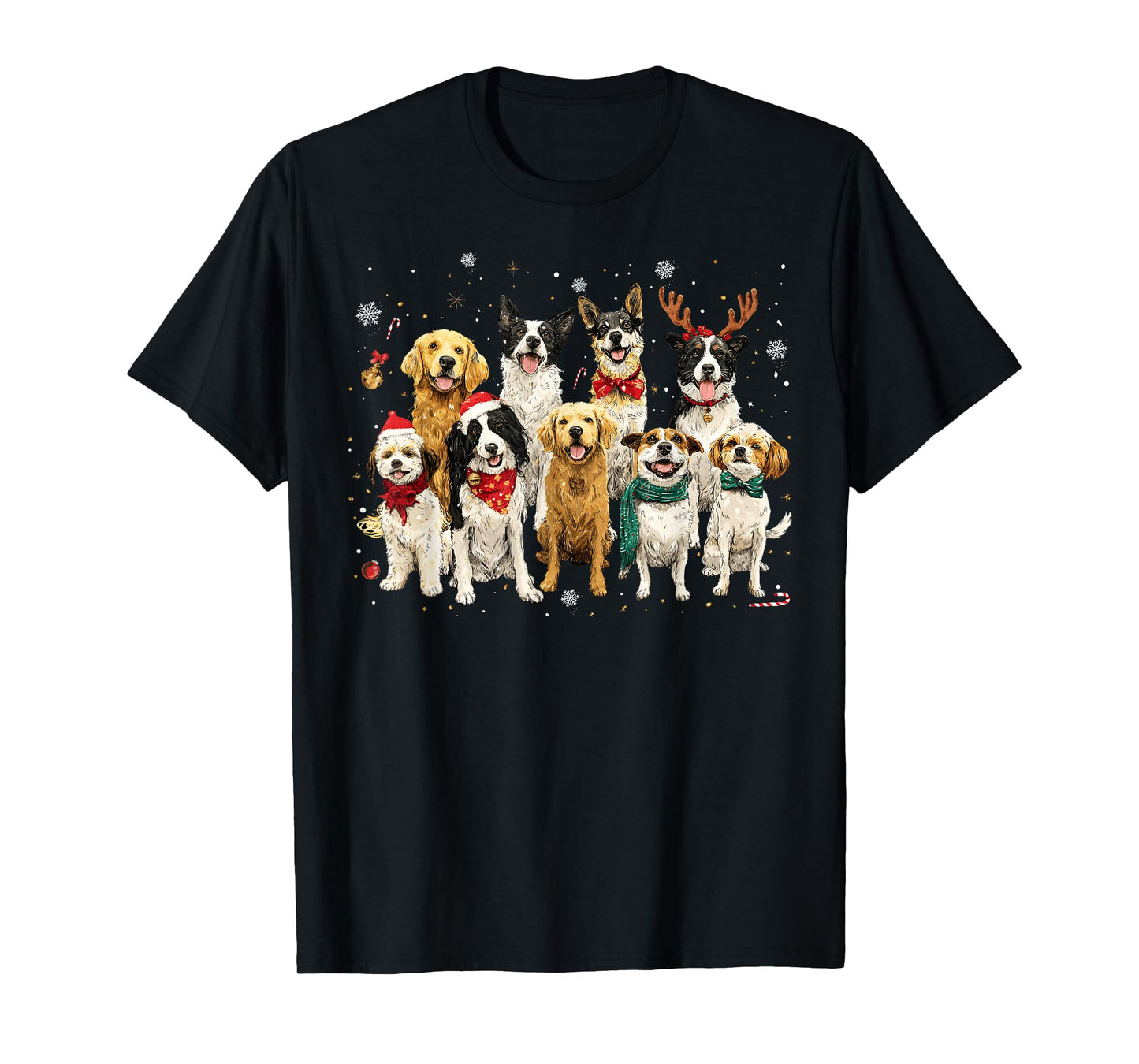 Merry Christmas Merry Woofmas Dog Lovers Men Women Kid T-Shirt