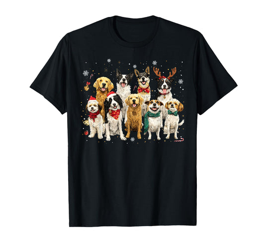 Merry Christmas Merry Woofmas Dog Lovers Men Women Kid T-Shirt