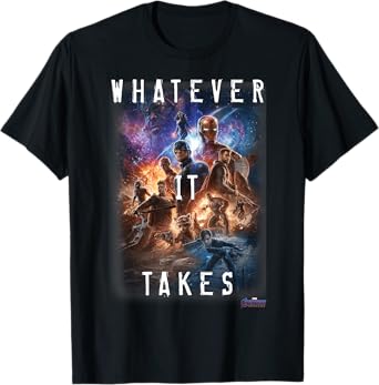 Marvel Avengers Endgame Movie Poster Whatever It Takes T-Shirt