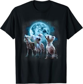 Chinese Crested Howling at the Moon Shirt - Chinese Crested T-Shirt