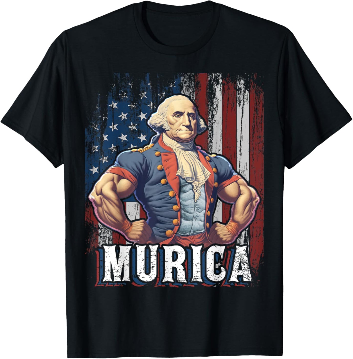 4th of July Patriotic Funny George Washington July 4th T-Shirt