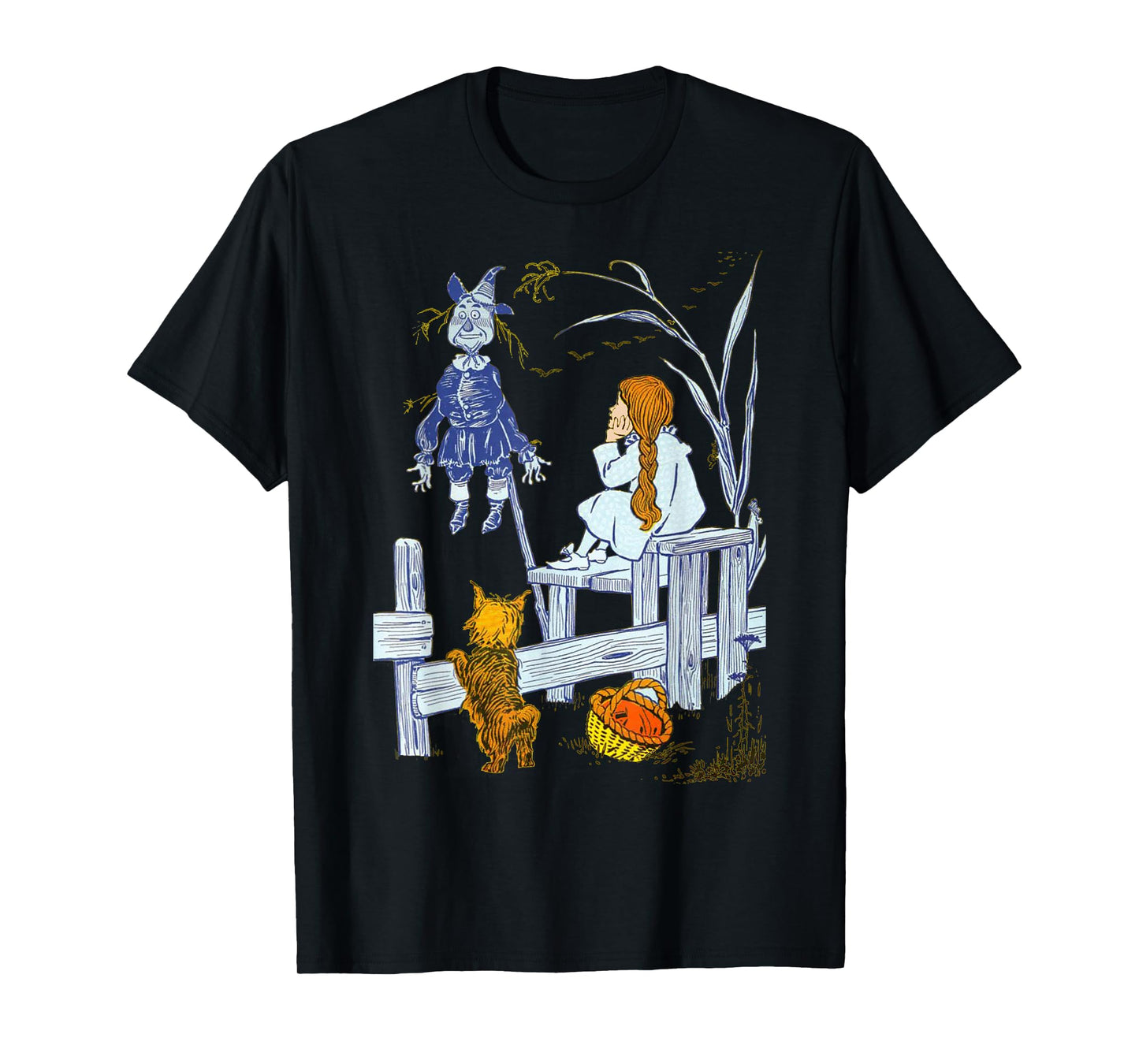 Land of Oz Gifts Classic Scarecrow Toto Wizard of Oz Dorothy T-Shirt