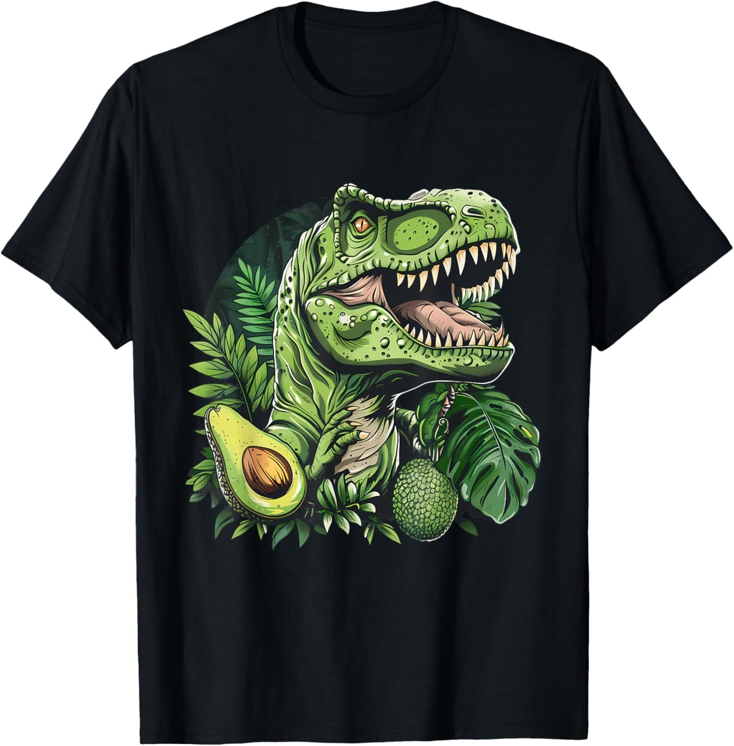 Avocado T-Rex Avocado Fruit Nature Wildlife Motif Artwork T-Shirt