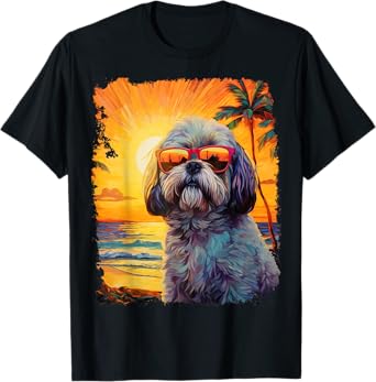 Dog Hawaiian Shih Tzu T-Shirt