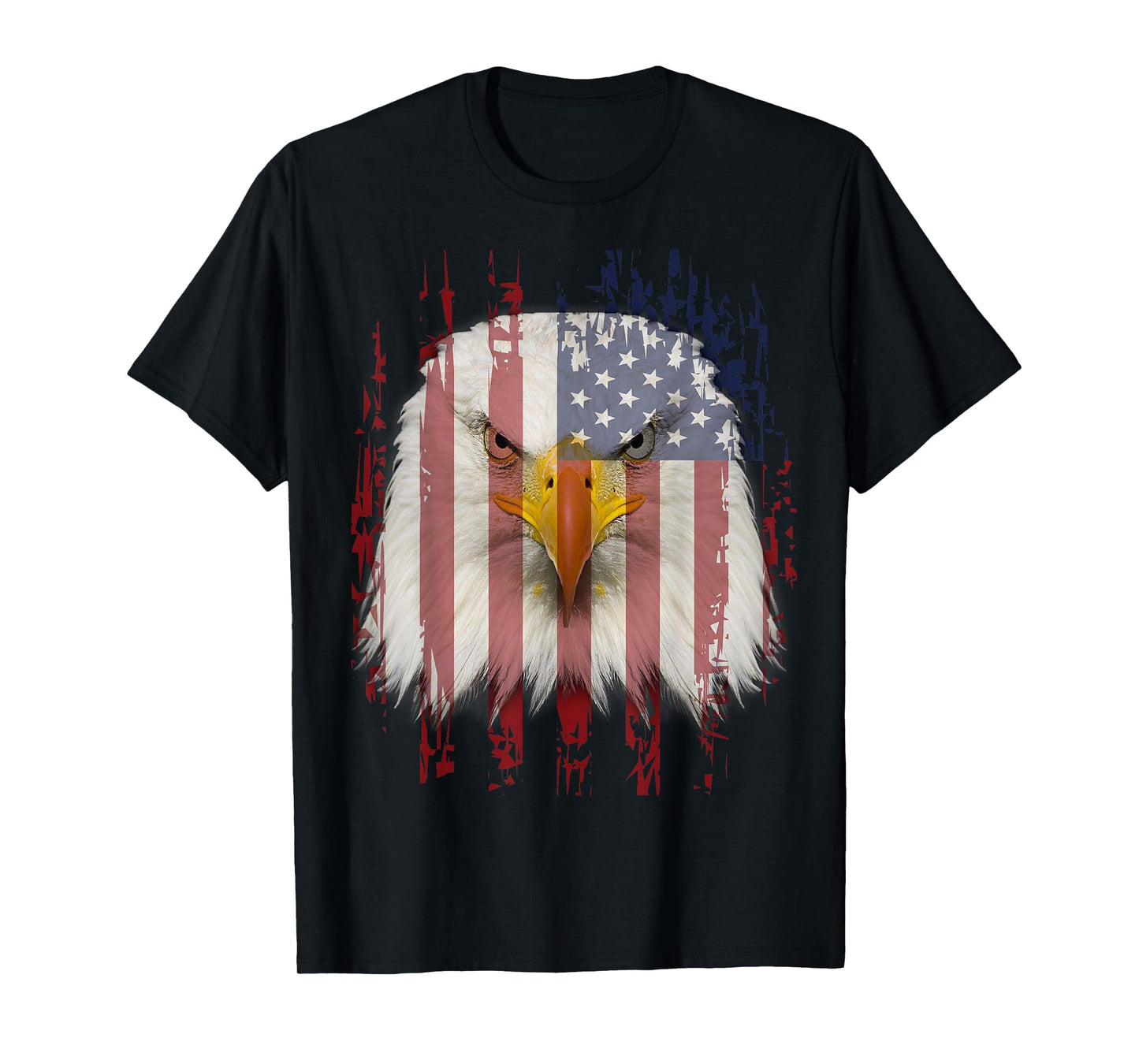 USA Eagle T-Shirt With American Flag T-Shirt