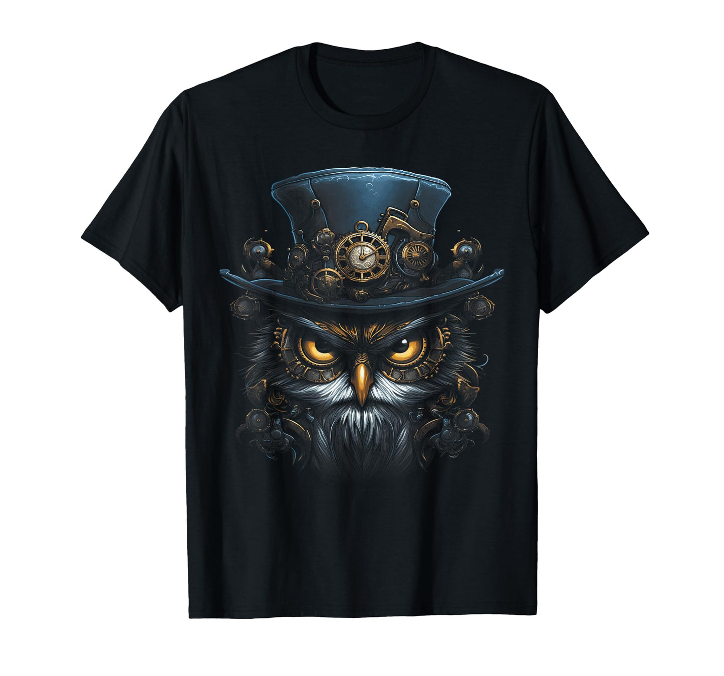 Steampunk Mechanical owl Victorian Bird T-Shirt