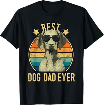 Best Dog Dad Ever Vizsla Father's Day Gift T-Shirt