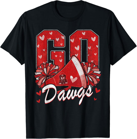 Go Cheer Bulldog Last Name Men Women Boy Girl T-Shirt