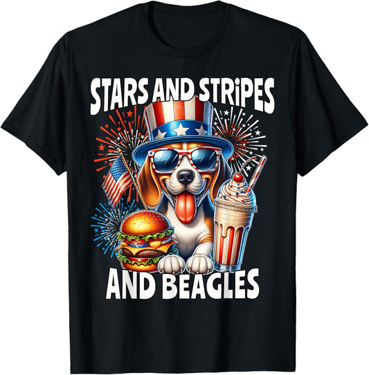 Beagle July 4th of July Beagle T-shirt