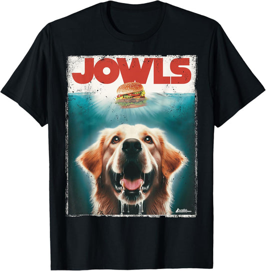 Light Golden Retriever Jowls Top, Paws Cream Lab Dog Mom Dad T-Shirt