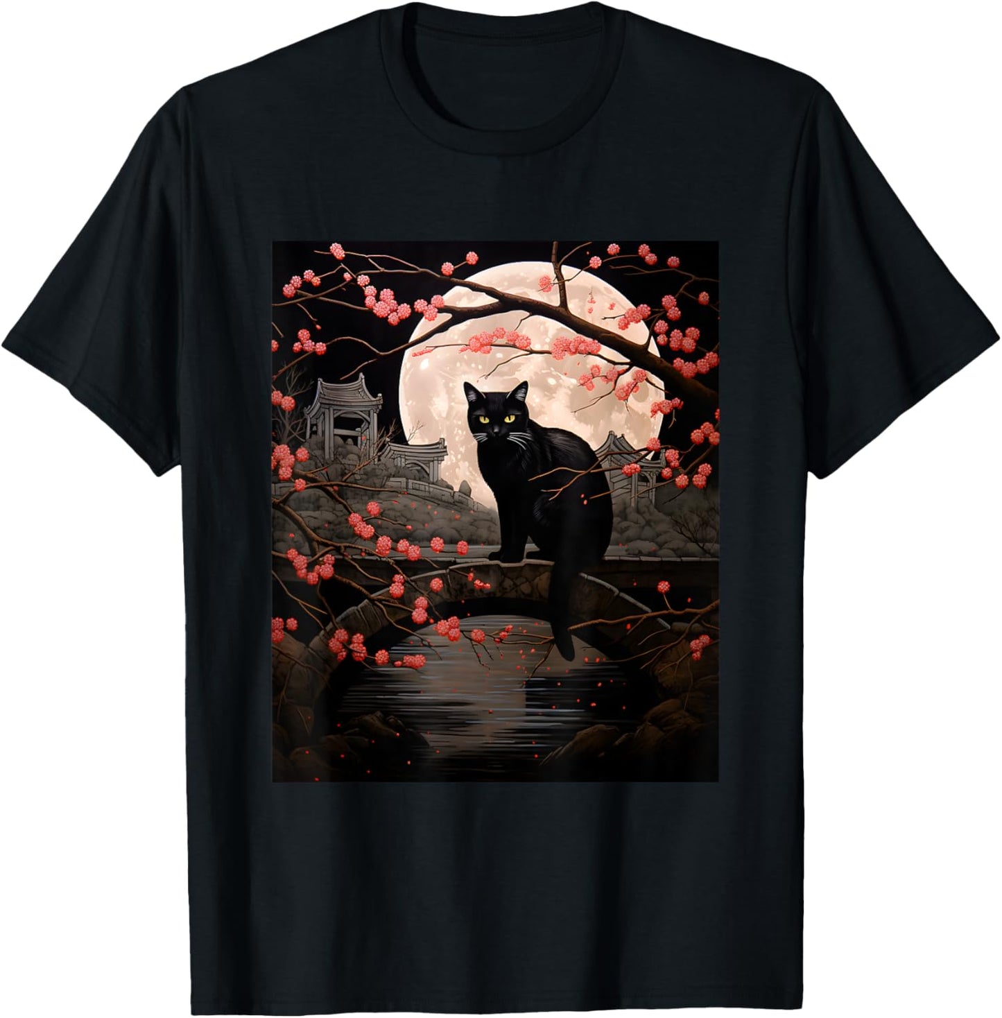 Kawaii Japanese Anime Cat T-Shirt for Men, Women & Kids T-Shirt