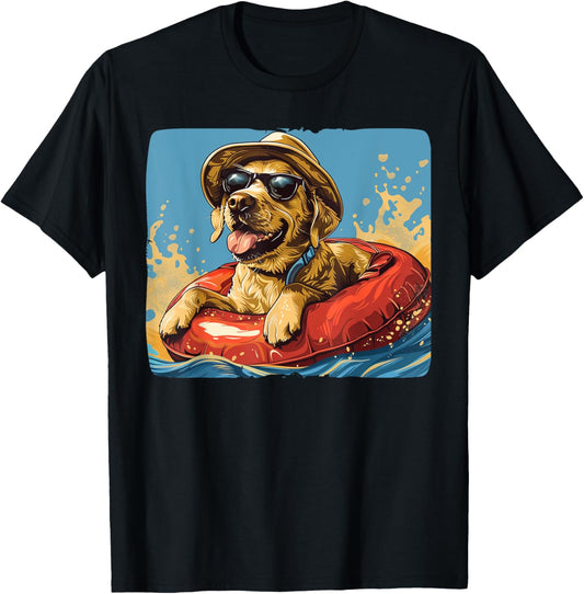 Awesome River tubing Outfit for Dogs and Pets Lovers T-Shirt