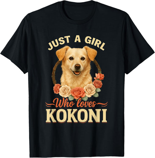 Just A Girl Who Loves Kokoni Cute Greek Dog Breed Pet Mom T-Shirt