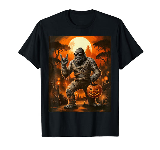 Mummy Bigfoot Halloween T-Shirt