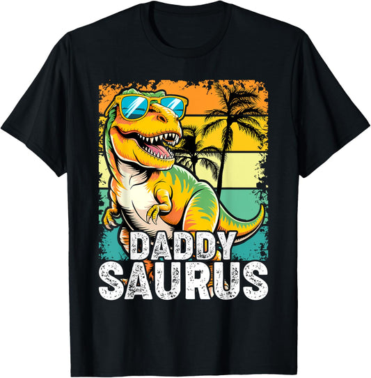 Daddysaurus T Rex Dinosaur Daddy Saurus Family Matching T-Shirt