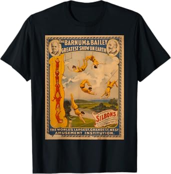 Vintage poster - Circus Trapeze Act Retro T-Shirt T-Shirt