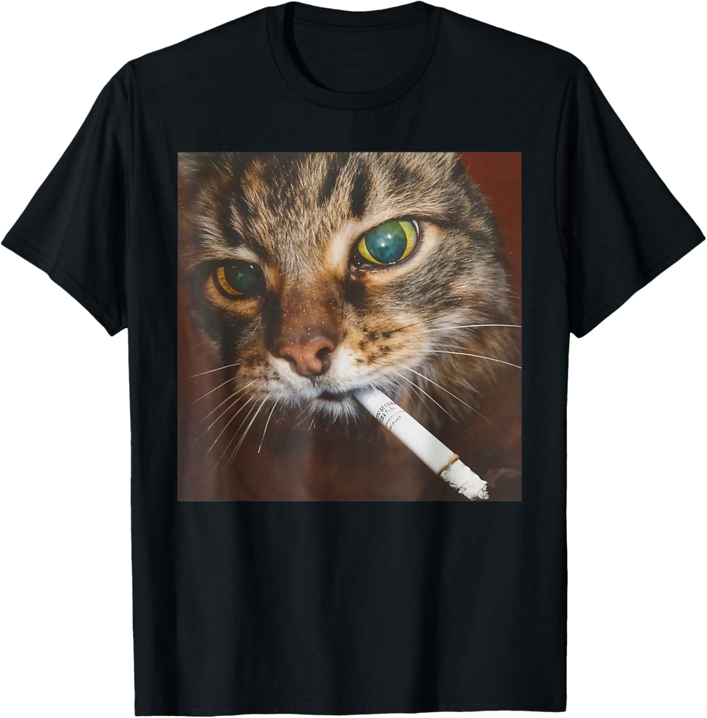 Funny Smoking Cat Meme T-Shirt