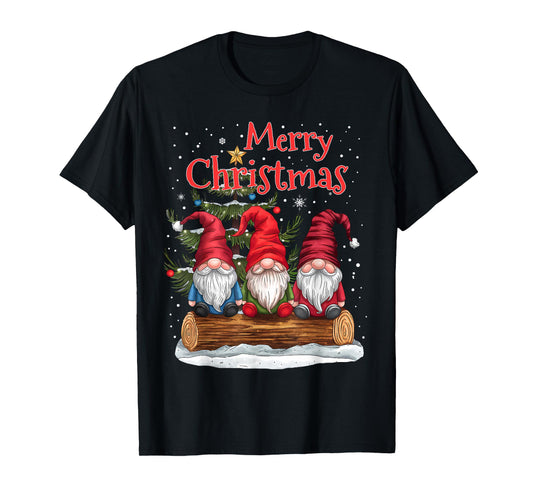 Merry Christmas Gnomes Family Xmas Festive Holiday Gnome T-Shirt