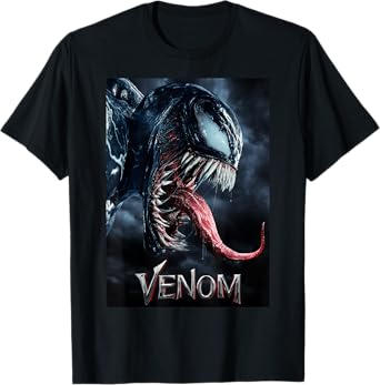 Marvel Venom Tongue Out Poster Graphic T-Shirt T-Shirt