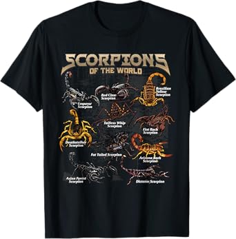 Scorpions Animals of the World Sting Educational Arachnology T-Shirt