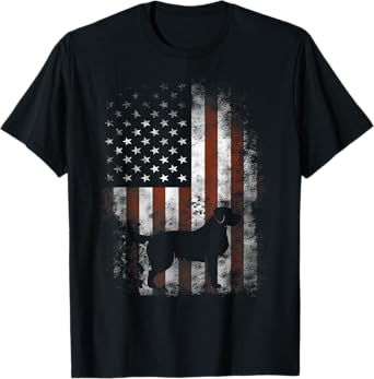 Golden Retriever T-Shirt American Flag Patriotic 4th Of July T-Shirt for Women Kids Men