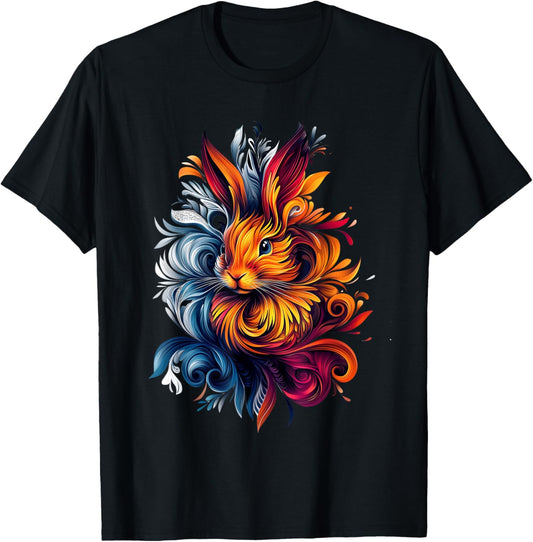 Bunny Wildlife Rabbit Nature Colorful Bunny T-Shirt